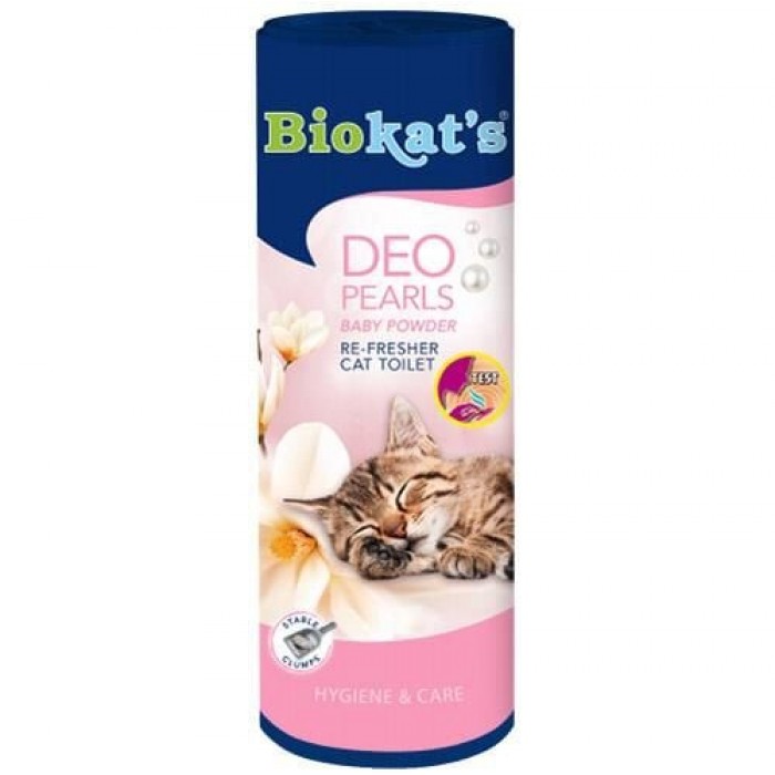 Biokats Deo Pearls Bebek Pudralı Koku Giderici Kedi Kumu Parfümü 700 Gr