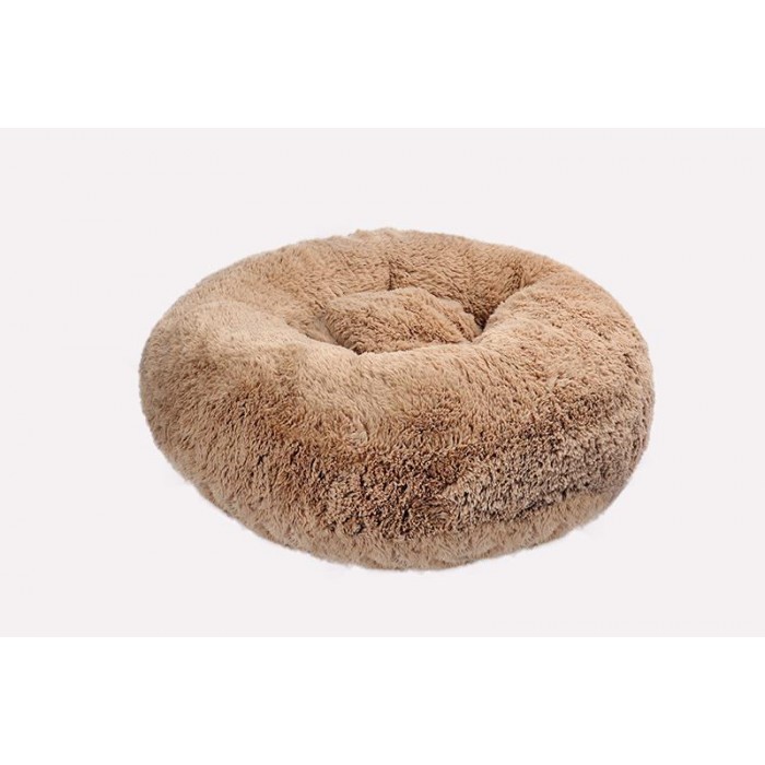 Dubex Brownie Yuvarlak Kedi-Köpek Yatağı - Camel/Medium