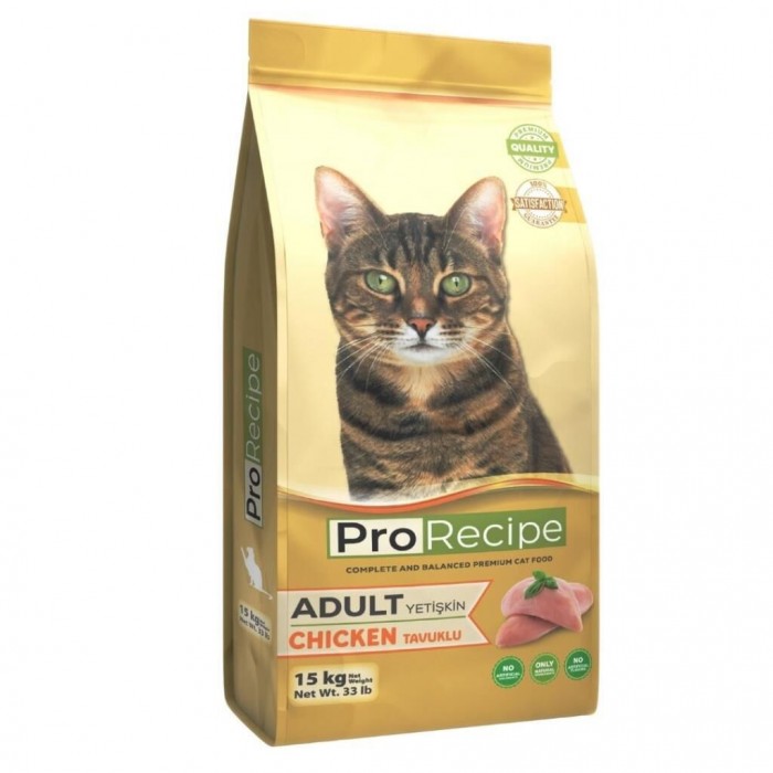 Pro Recipe Tavuk Etli Yetişkin Kedi Maması 15 Kg