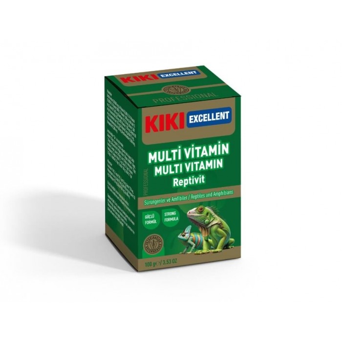 Kiki Excellent Sürüngen ve Amfibiler İçin Multivitamin Tozu 100 Gr