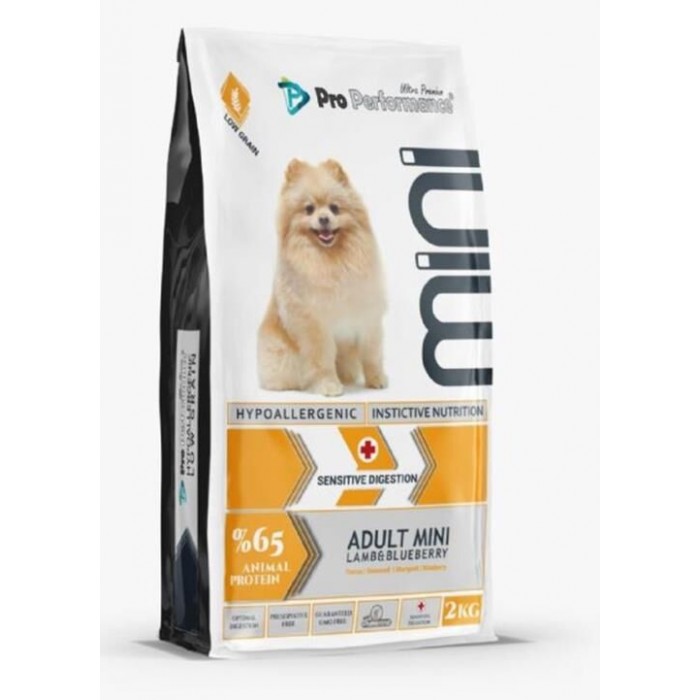 Pro Performance Kuzulu ve Yaban Mersinli Mini Yetiskin Köpek Mamasi 2 Kg