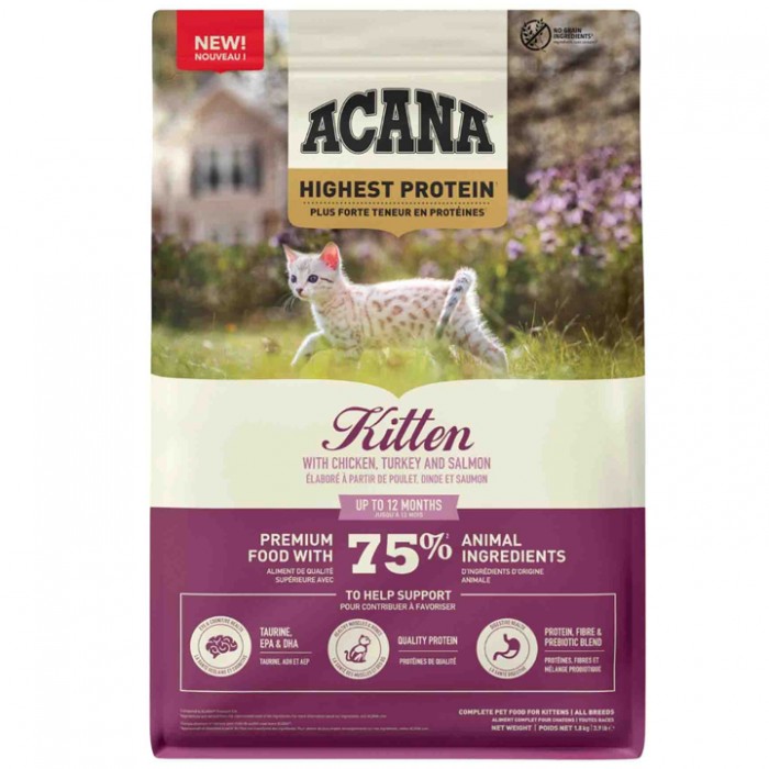 Acana Highest Protein - Kitten Yavru Kedi Maması 1,8KG