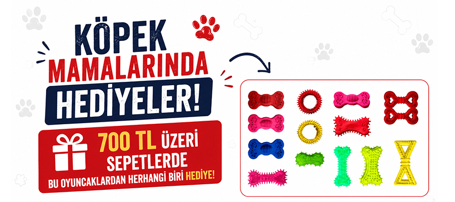 Köpek mamalarında hediyeler!