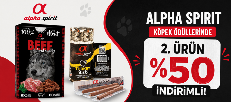 Alpha Spirit Köpek Ödülleri 2. Ürün %50 İndirimli!