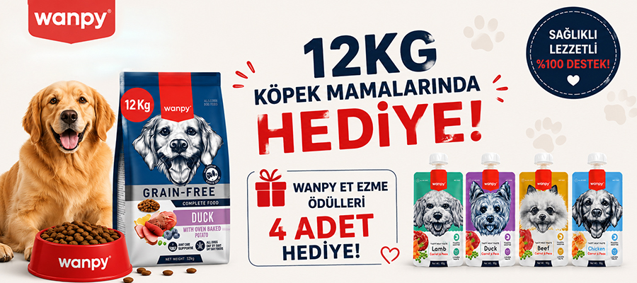 Wanpy 12KG Köpek Mamaları Hediyeleriyle Geliyor!