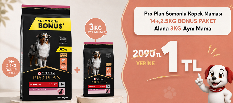 Pro Plan Somonlu 16,5KG Köpek Maması 3KG Hediyeli!