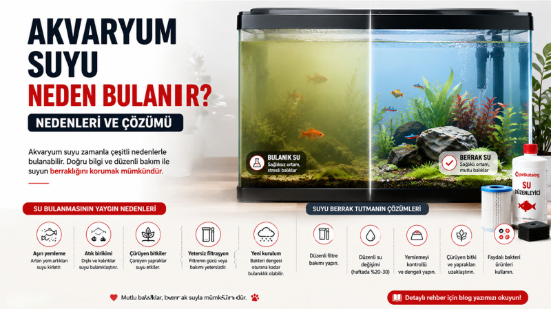 Akvaryum Suyu Neden Bulanır? Nedenleri ve Çözümü