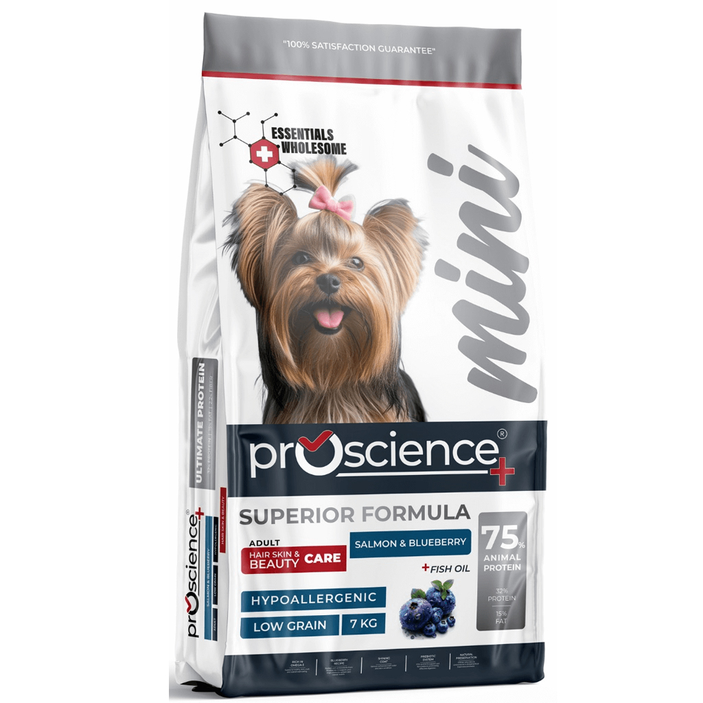Pro Science Mini Somonlu ve Yaban Mersinli Düşük Tahıllı Küçük Irk Yetişkin 2 Kg Köpek Maması