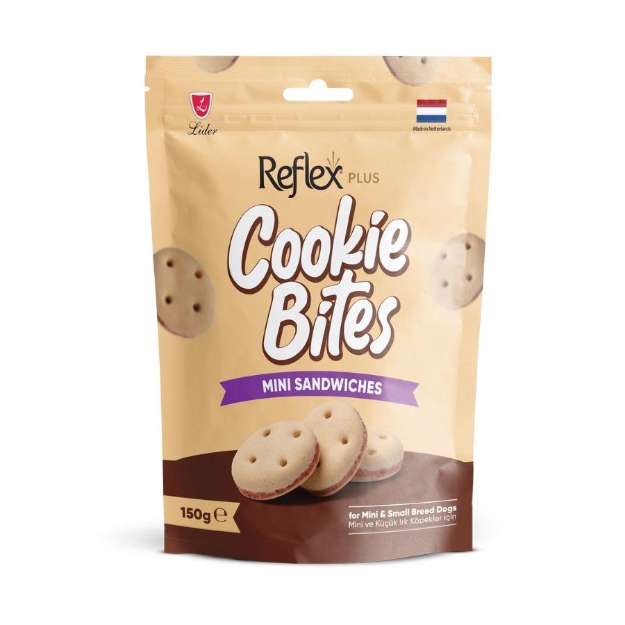 Reflex Plus Cookie Bites Mini Sandviç Mini ve Küçük Irk Yetişkin Köpek Ödül Maması 150 Gr