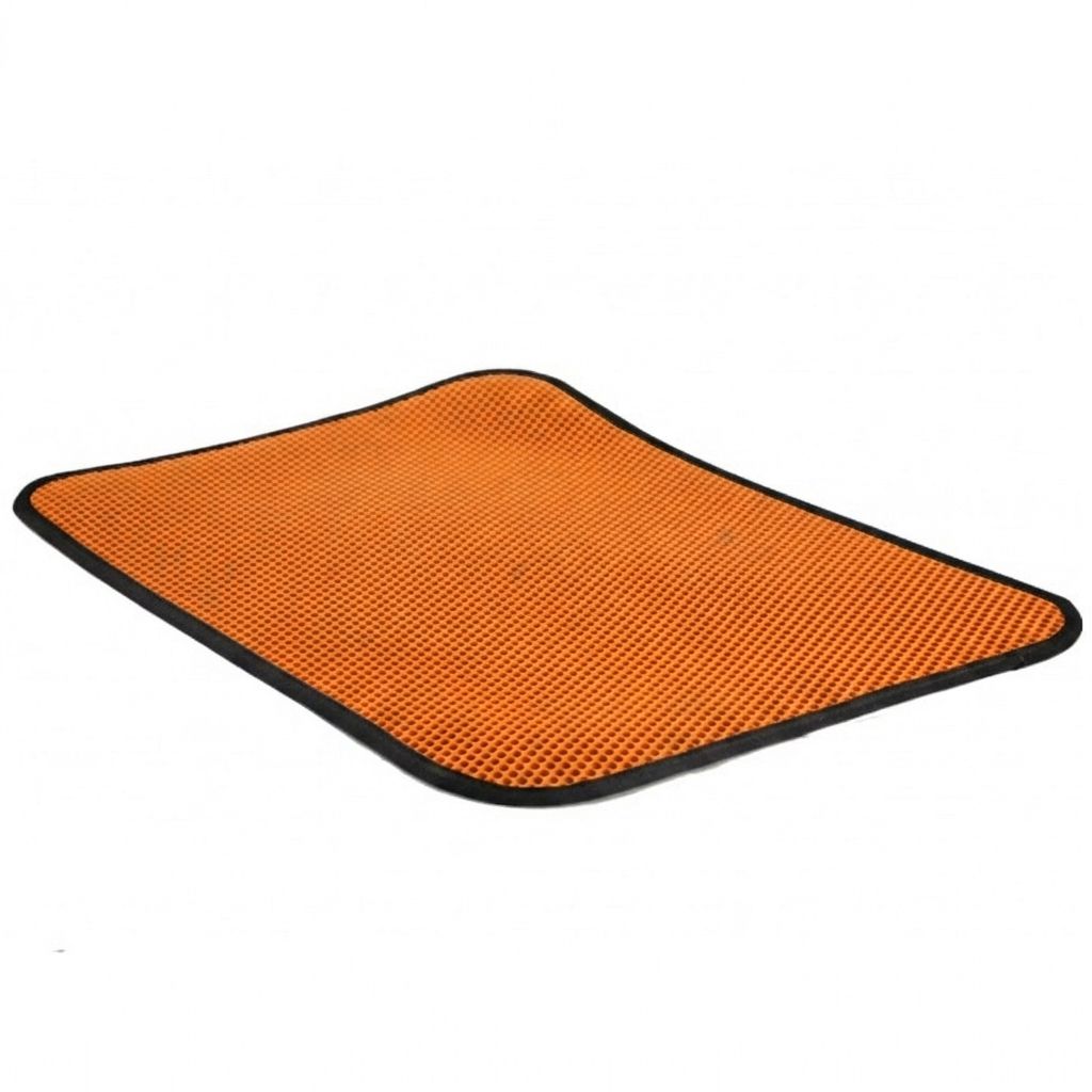 Teng Elekli Kedi Kumu Paspası 45 x 58 Cm (Turuncu)