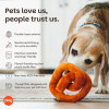 Play Pet Uluslararası Klasik - Bretzel Peluş Köpek Oyuncağı