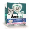 Sanicat Active White Lotus Çiçeği Kokulu 6 LT İnce Taneli Topaklanan Bentonit Kedi Kumu