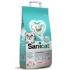 Sanicat White Gül Kokulu 8 LT İnce Taneli Topaklanan Bentonit Kedi Kumu