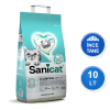 Sanicat Active White Kokusuz 10 LT İnce Taneli Topaklanan Bentonit Kedi Kumu