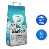 Sanicat White Oksijen Kontrol 8 LT İnce Taneli Topaklanan Bentonit Kedi Kumu