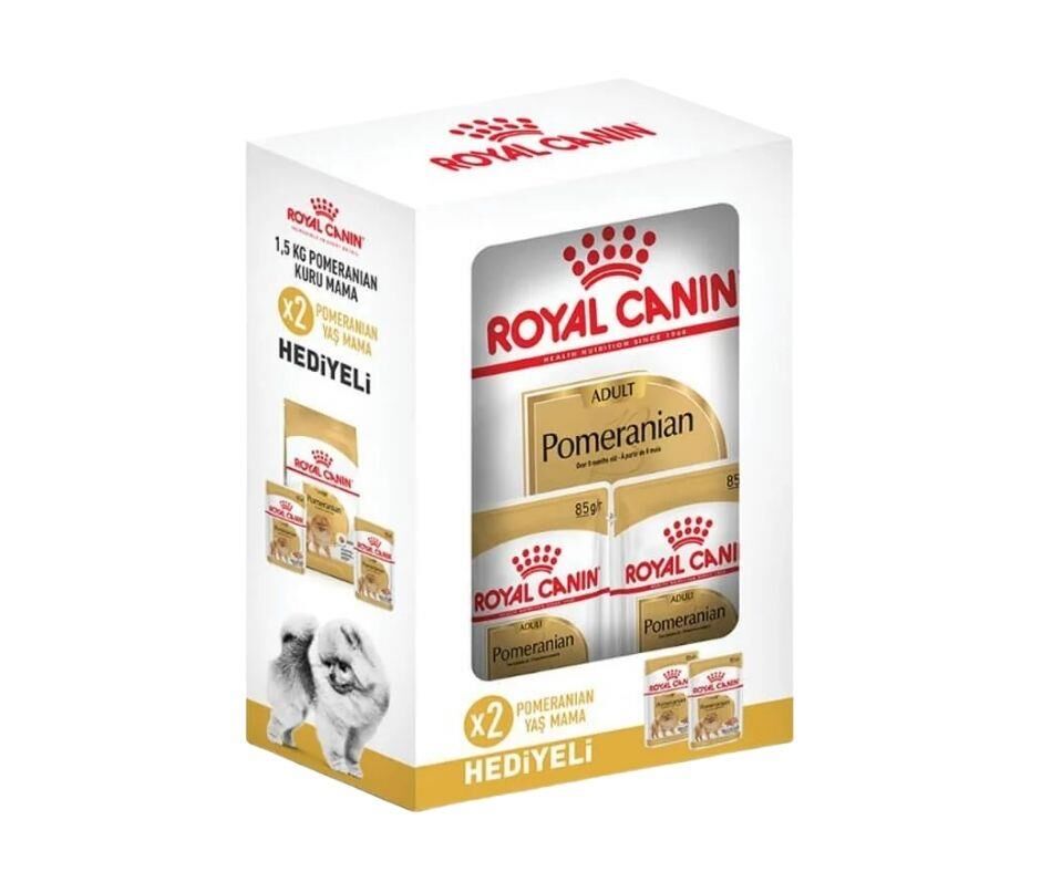 Royal Canin Pomeranian 1,5 Kg + 2 Adet Yaş Mama