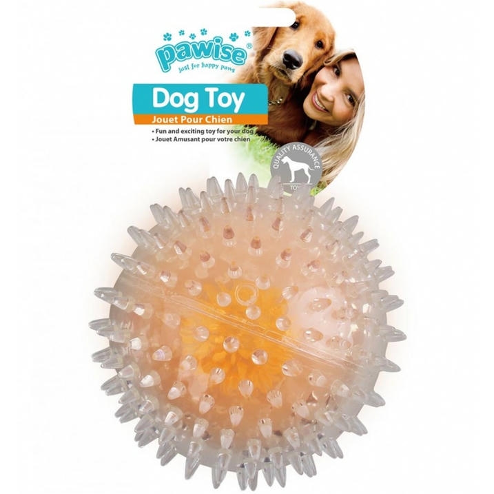 Pawise Flash Bouncer Ball Işıklı Şeffaf Plastik Top Köpek Oyuncağı 8 Cm