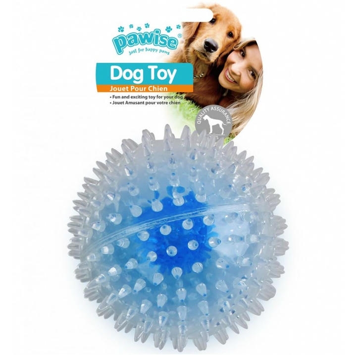 Pawise Flash Bouncer Ball Işıklı Şeffaf Plastik Top Köpek Oyuncağı 8 Cm
