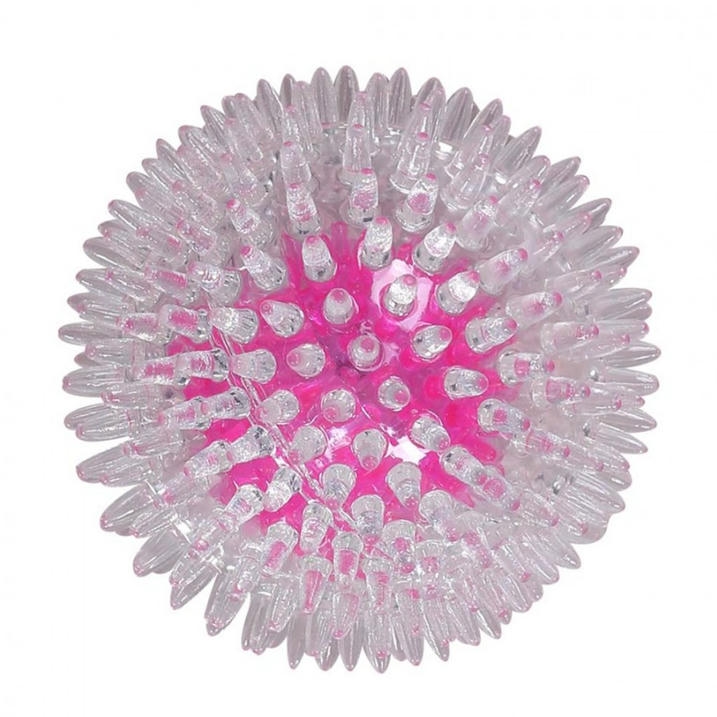 Pawise Flash Bouncer Ball Işıklı Şeffaf Plastik Top Köpek Oyuncağı 8 Cm