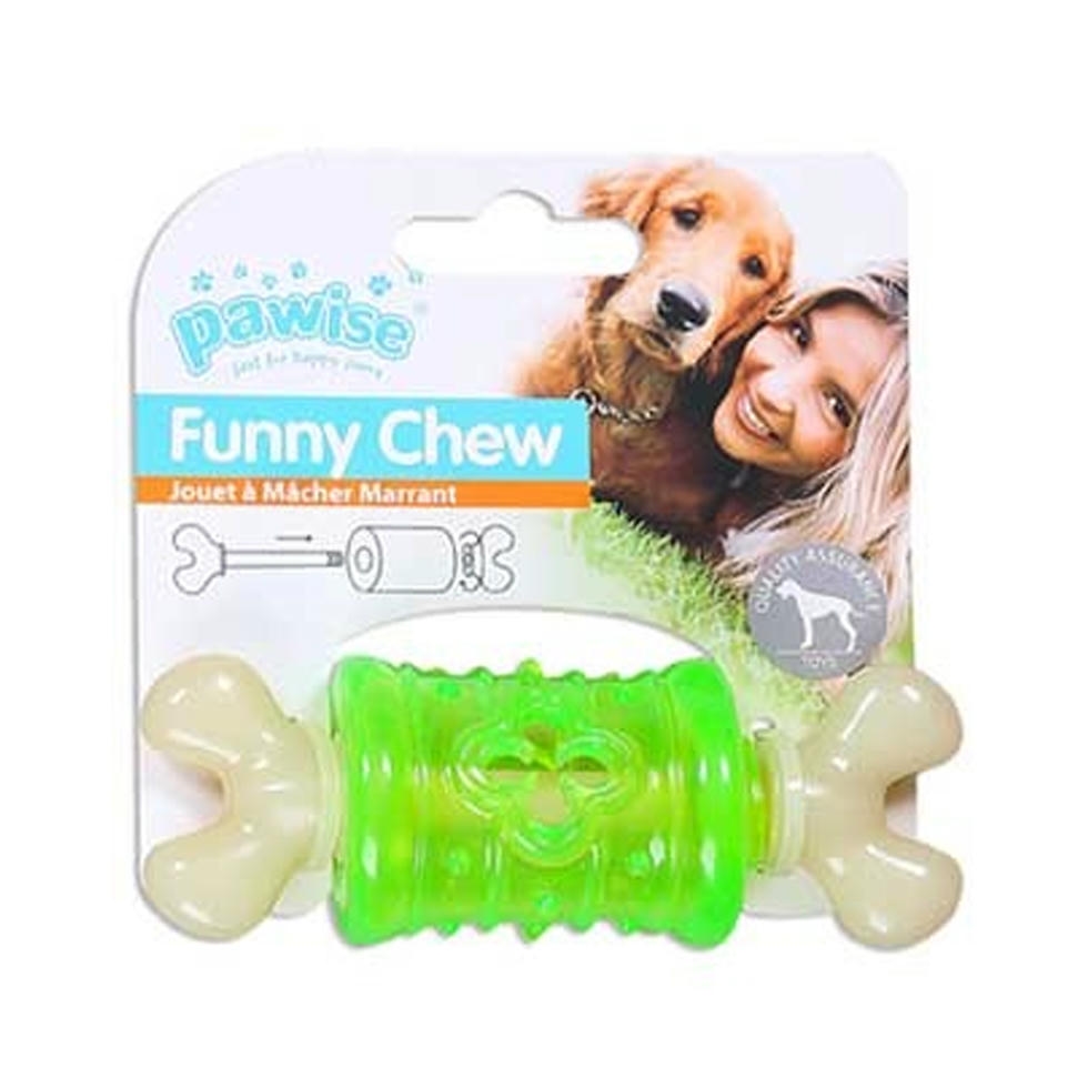 Pawise Funny Chew Köpek Kemiği 10,5cm [S] (Karışık Renkli)