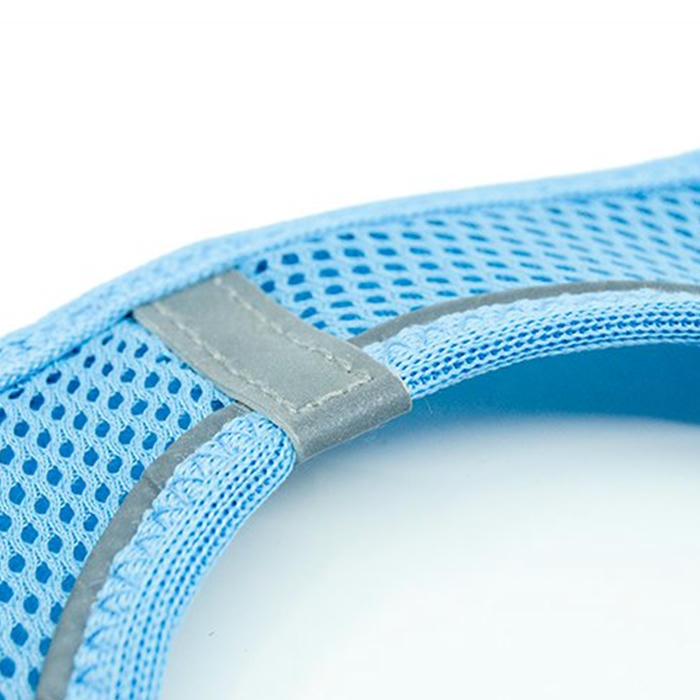 Tailpetz Airmesh Kedi ve Küçük Irk Köpek Göğüs Tasması Mavi [2XSmall]