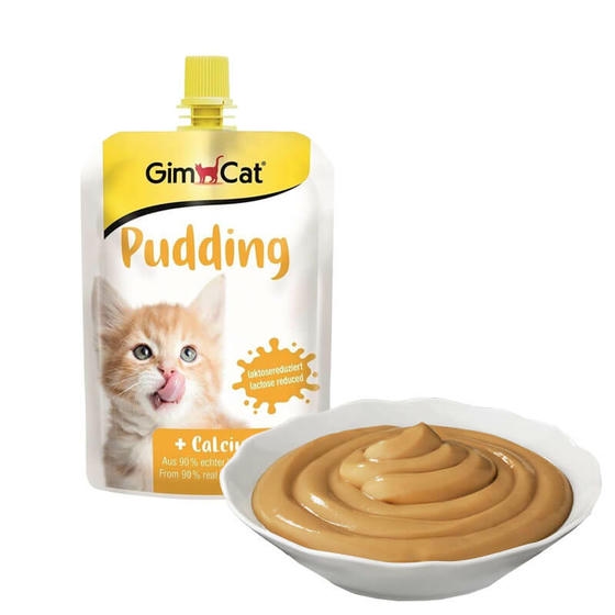 Gimcat Sütlü Kalsiyum İlaveli Kedi Ödül Pudingi 150gr