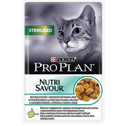 Pro Plan Pouch Jöle Okyanus Balıklı Kısırlaştırılmış Kedi Konservesi 85 gr 