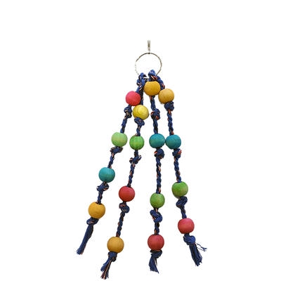 EuroBird Renkli Boncuk İpli Kuş Oyuncağı 5x30cm