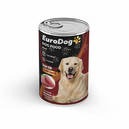 EuroDog Köpek Konservesi Biftekli 415 Gr