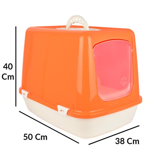 Flip جعبه بستر گربه سرپوشیده با سایز کوچک 38*50*40cm **رنگ را بخواهید**