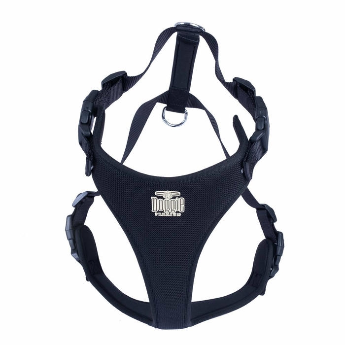 Doggie Havalı Ped Dokuma Göğüs Tasması Xlarge 60*85cm Siyah
