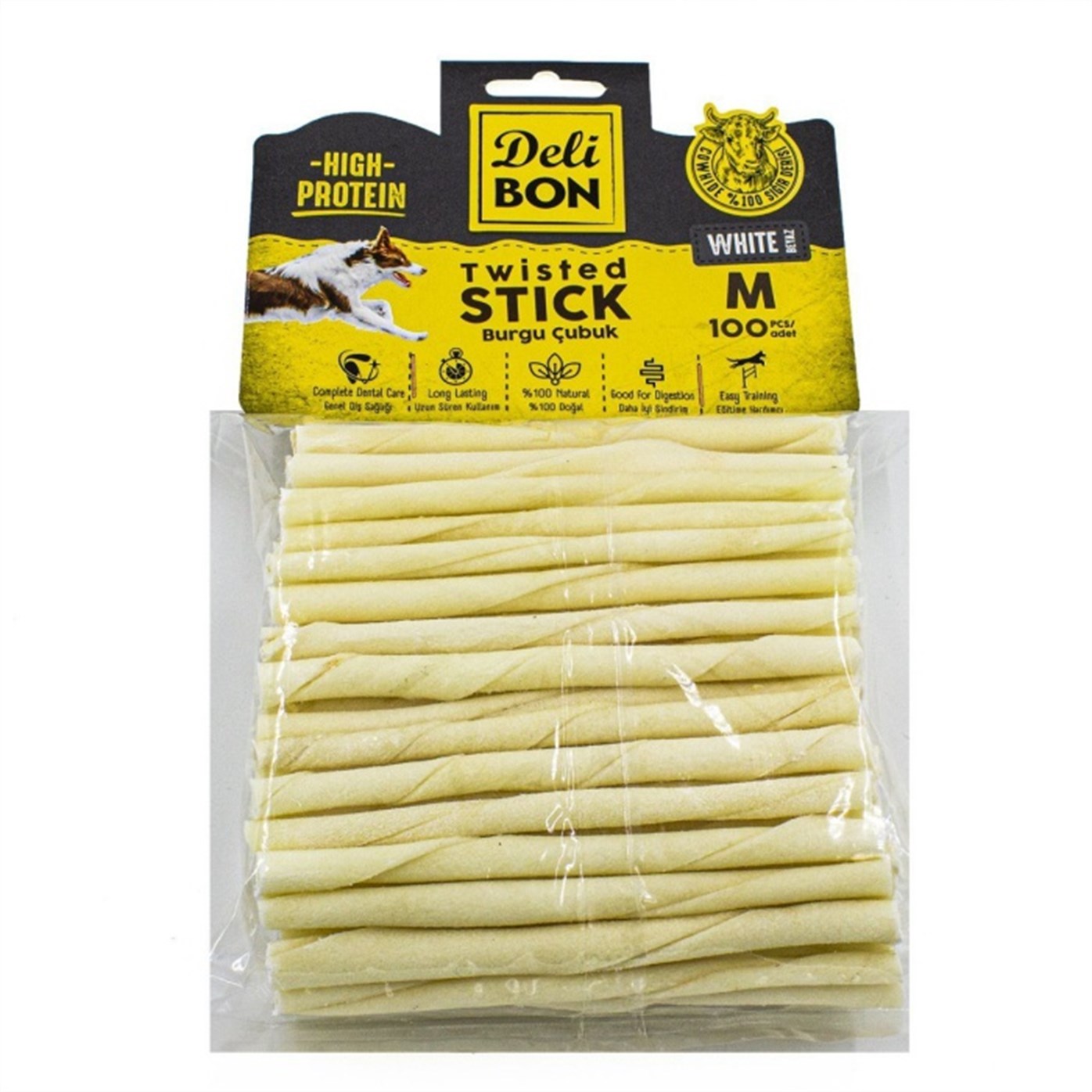 Delibon Burgu Eko Kalın 100 Adet - White