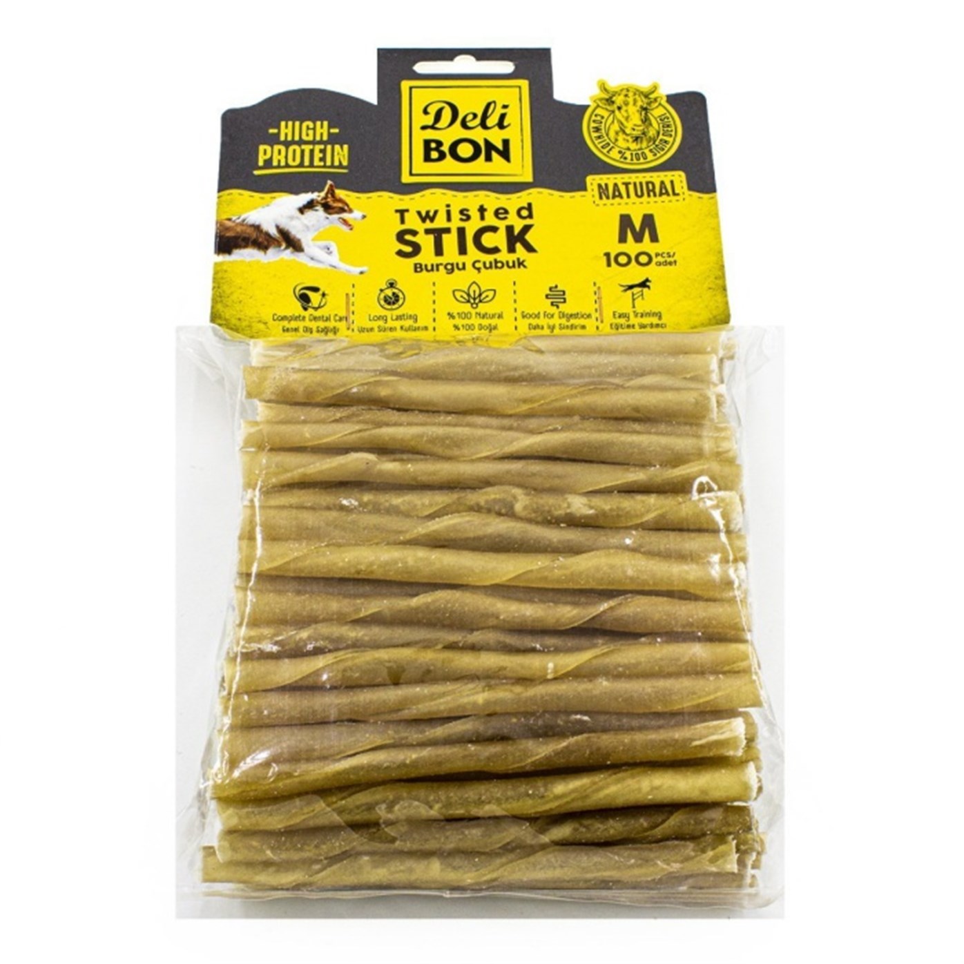 Delibon Burgu Eko Kalın 100 Adet - Natural