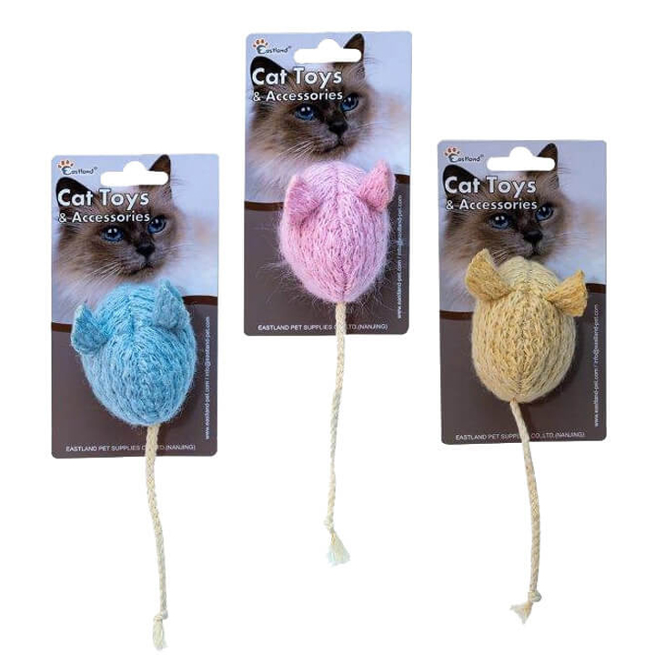 Eastland İpli Peluş Fare Kedi Oyuncağı