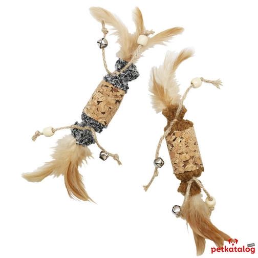 Eastland Tüylü Çıngıraklı Mantar Kedi Oyuncağı 9,5x3,5cm