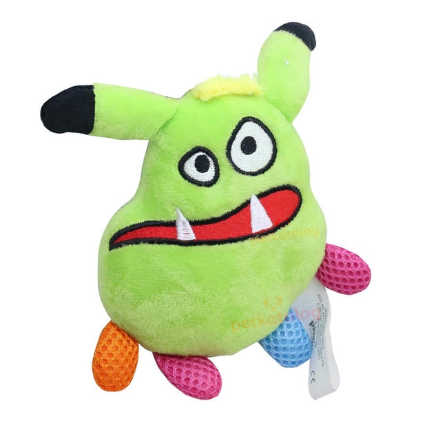 Pawise Little Monster Peluş Köpek Oyuncağı 11x12cm (Yeşil)