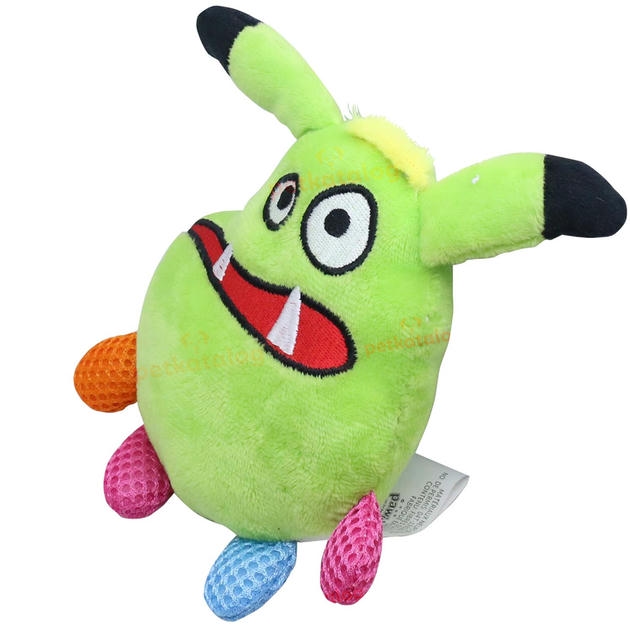 Pawise Little Monster Peluş Köpek Oyuncağı 11x12cm (Yeşil)