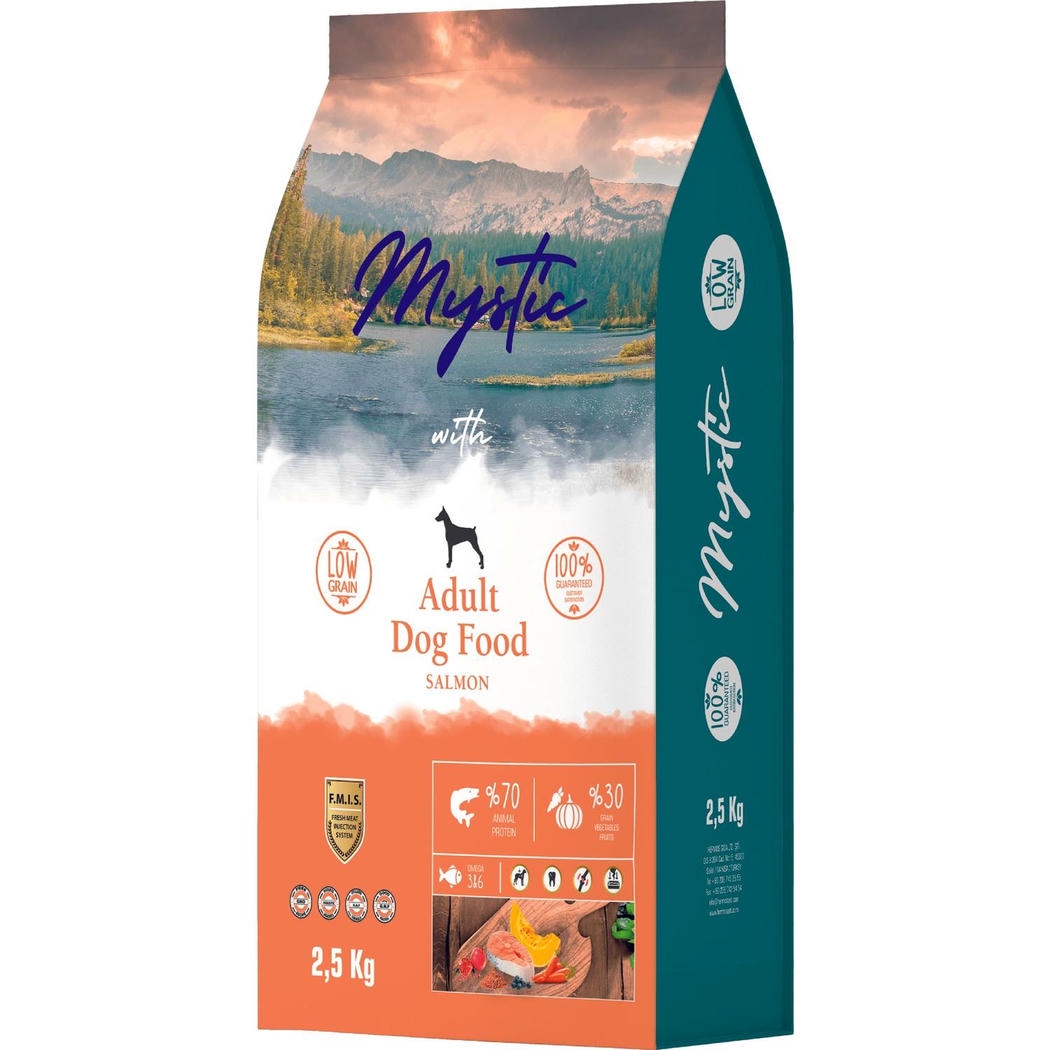 Mystic Somonlu Düşük Tahıllı Yetişkin Köpek Maması 2,5kg