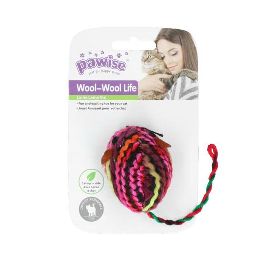 Pawise Meow Meow Life Yün Oyuncak Fare (Karışık Renkli)