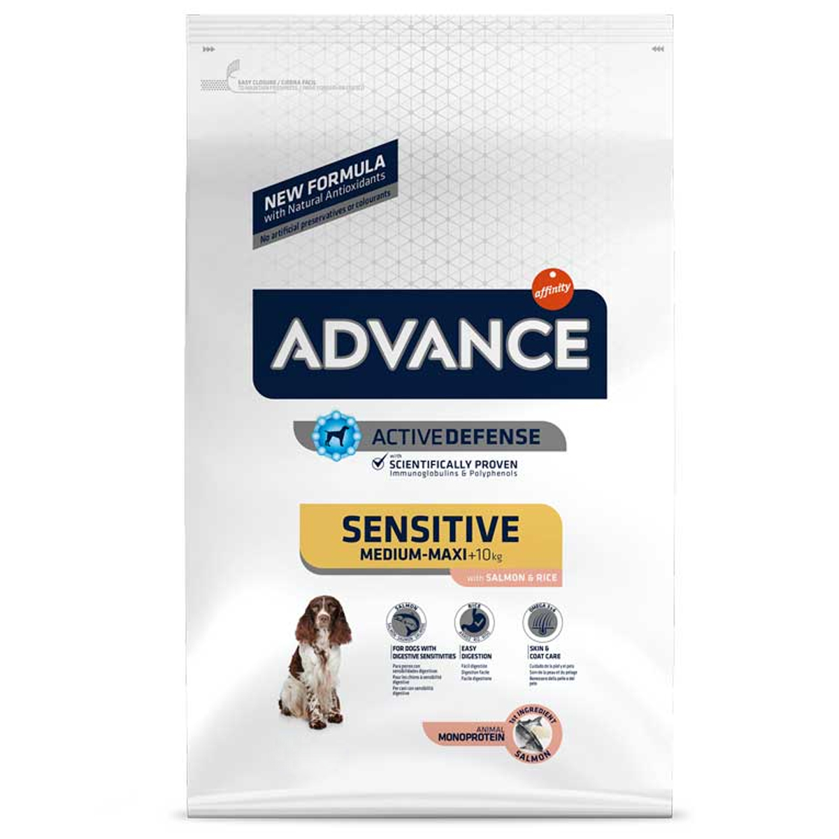 Advance Dog Sensitive Somonlu Pirinçli Hassas Yetişkin Köpek Maması 12Kg