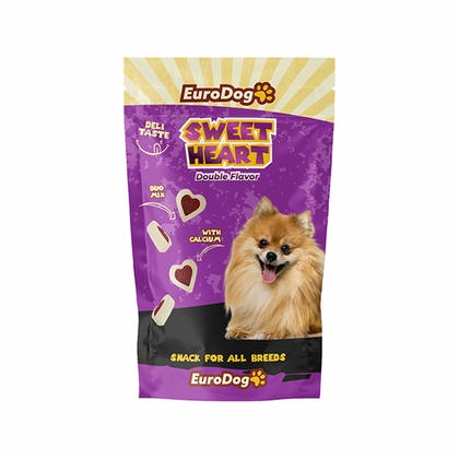 EuroDog Sweet Heart Kuzu Etli Köpek Ödülü 100 Gr.