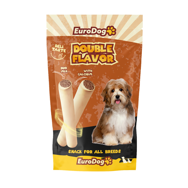 EuroDog Double Flavor Kuzu Etli Köpek Ödülü 100 Gr.