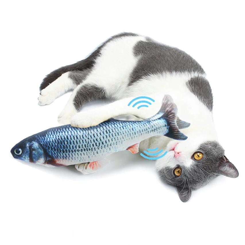 Teng Oynayan Balık Kedi Oyuncağı 25x12cm