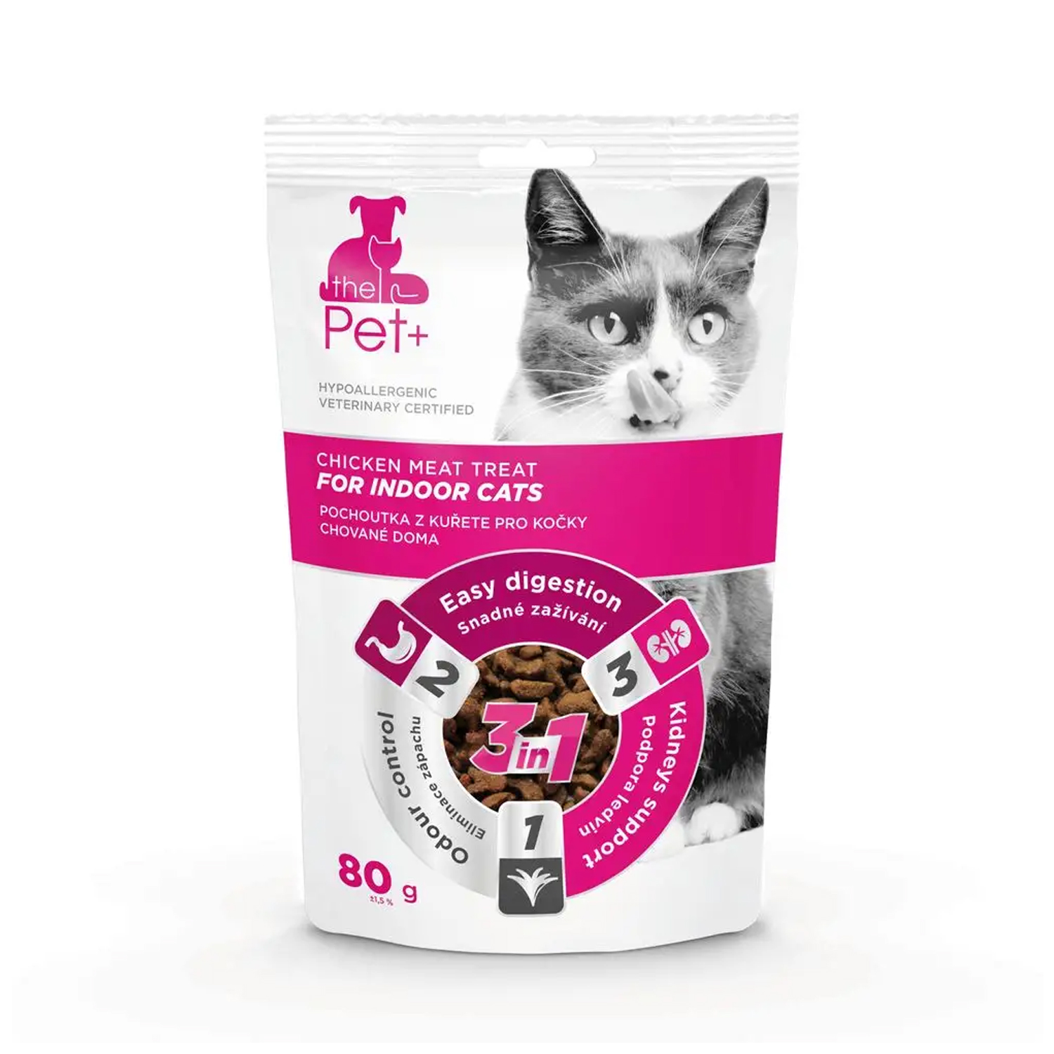 thePet+ Indoor Hypoallergenic Tavuklu Ödül Maması 80gr