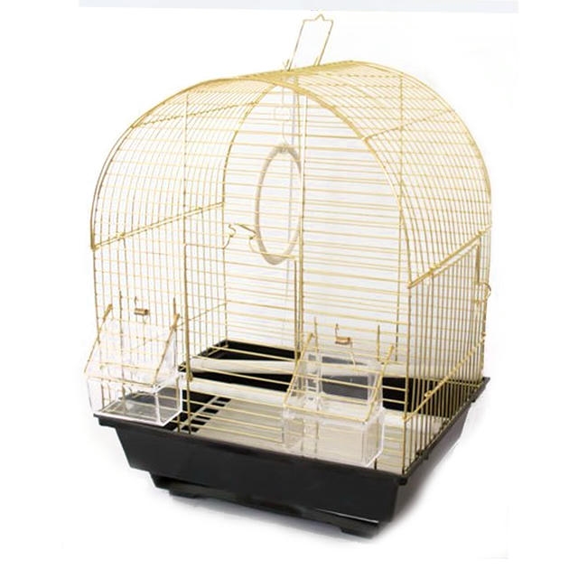 EuroGold Oval Çatılı Pirinç Kafes 28x22x39 cm