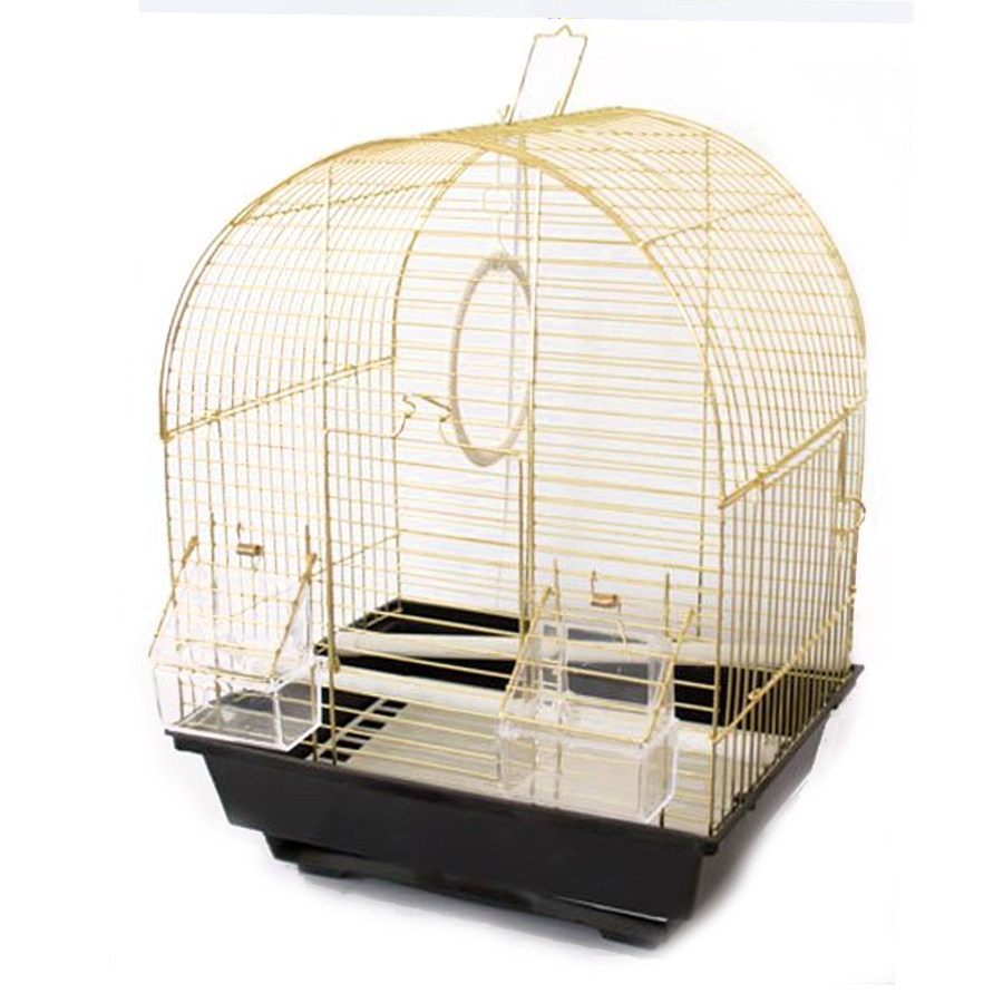 EuroGold Oval Çatılı Pirinç Kafes 28x22x39 cm