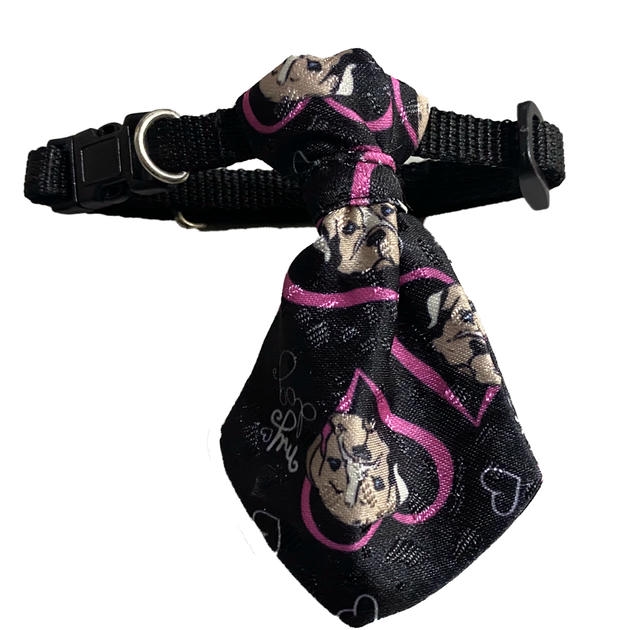 Migno Köpek ve Kalp Desenli Köpek Kravatı 22-35 cm