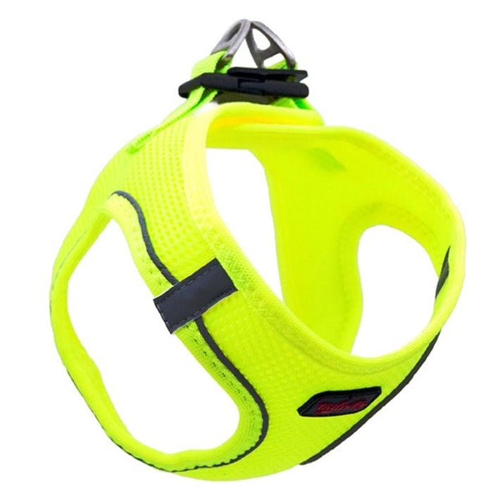 Tailpetz Airmesh Kedi ve Küçük Irk Köpek Göğüs Tasması Neon Lime [2XSmall]