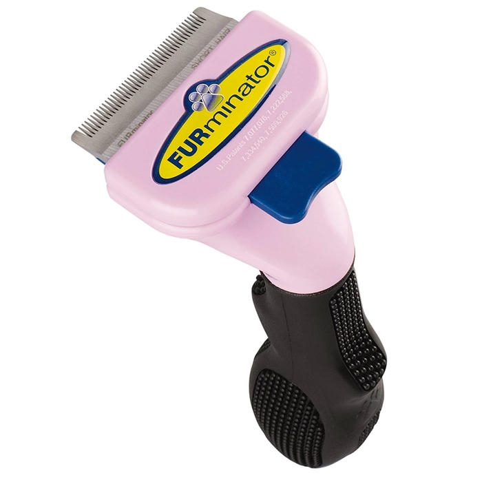Furminator موهای شکسته و ریخته شده جمع آوری موهای بلند گربه شانه کوچک
