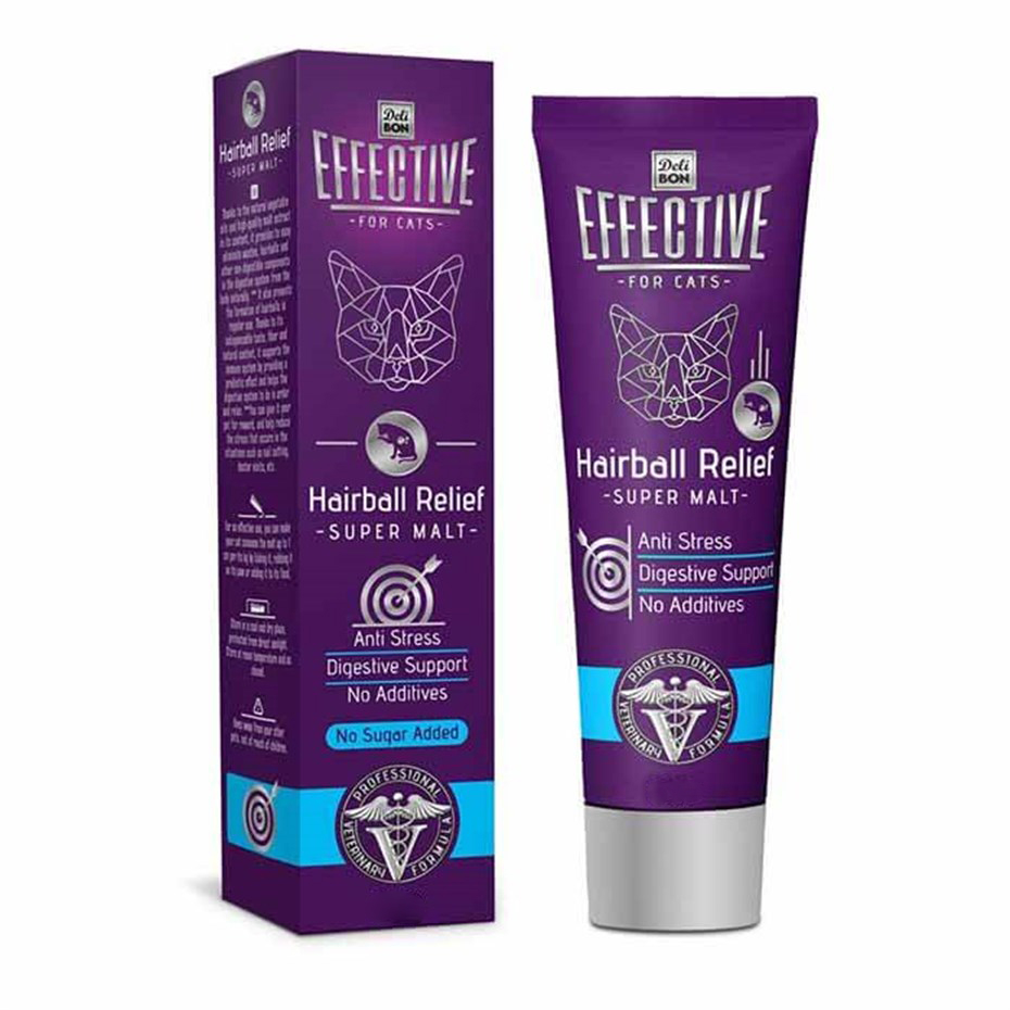 Effective Hairball Relief Super Kedi Tüy Yumak Engelleyici Malt 100g